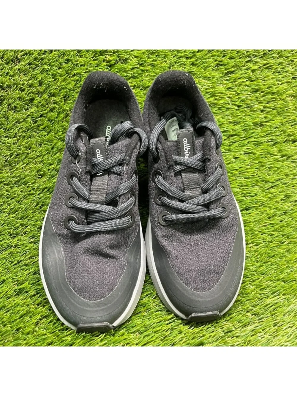 Allbirds Wool Runner Protect Womens Size 6 Black Gray Running Shoes Sneakers